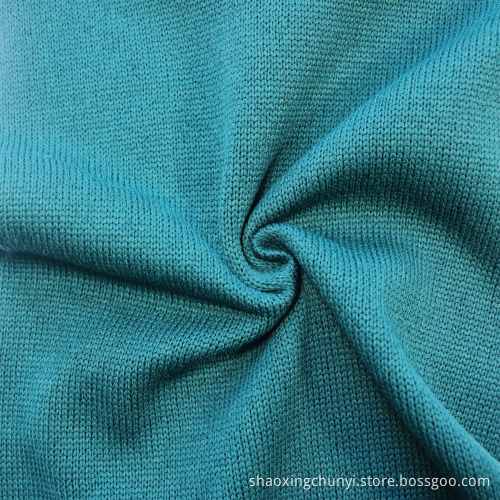 Hochwertige 100% Polyester einfache weiche und dehnbare Schussgestricke lose Fleece -Stoff für Kleidungsstoffe Home Textile